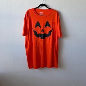 Orange and black halloween tee